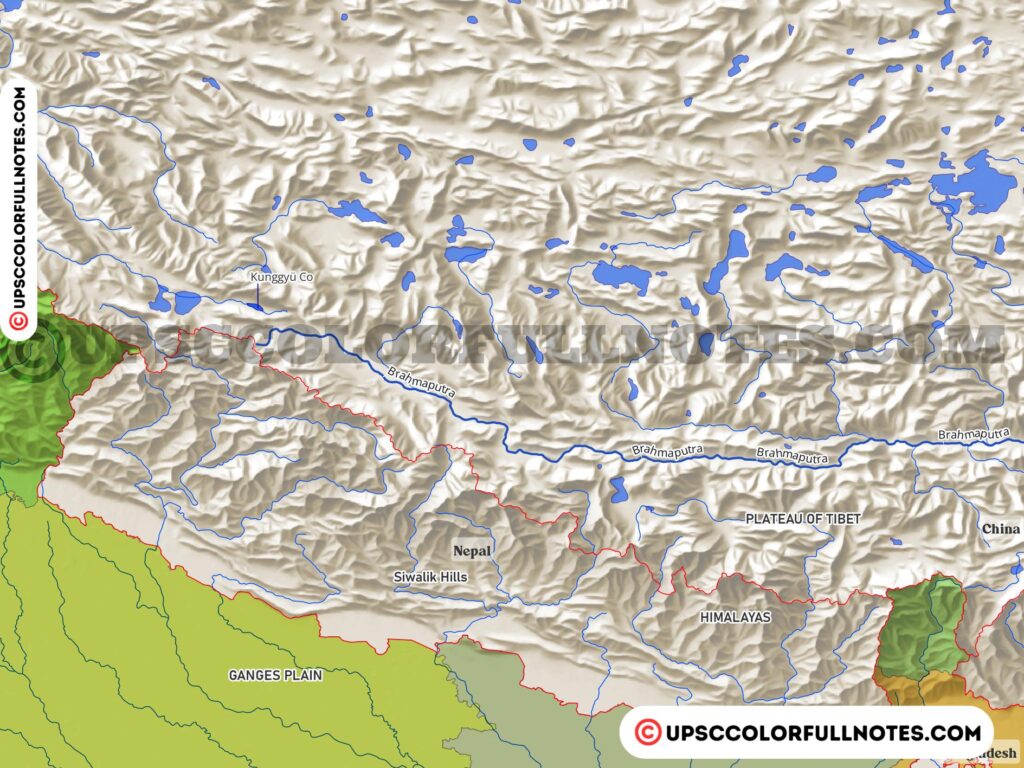 brahmaputra river map