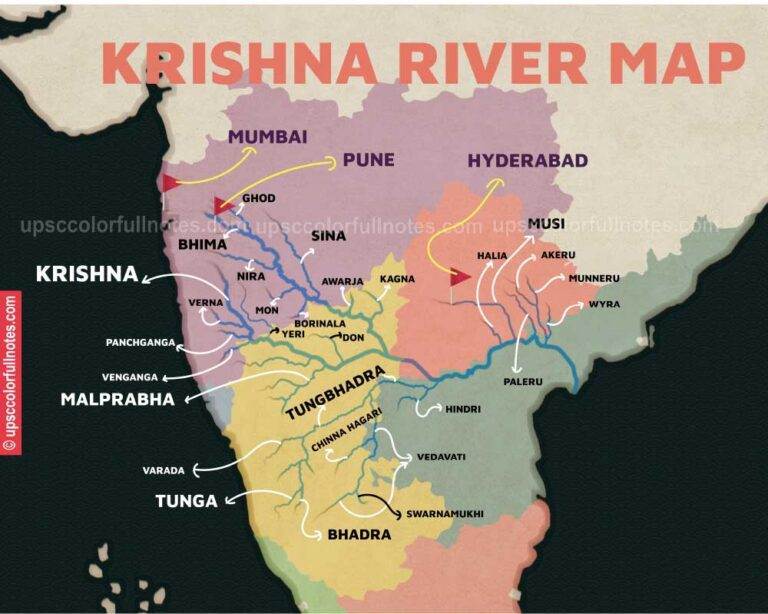 krishna river map