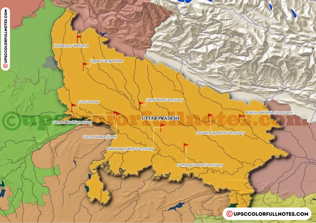 Ramsar Sites Uttar Pradesh, Bakhira Wildlife Sanctuary, Haiderpur Wetland, Nawabganj Bird Sanctuary, Parvati Arga Bird Sanctuary, Saman Bird Sanctuary