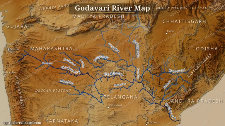 Godavari River map