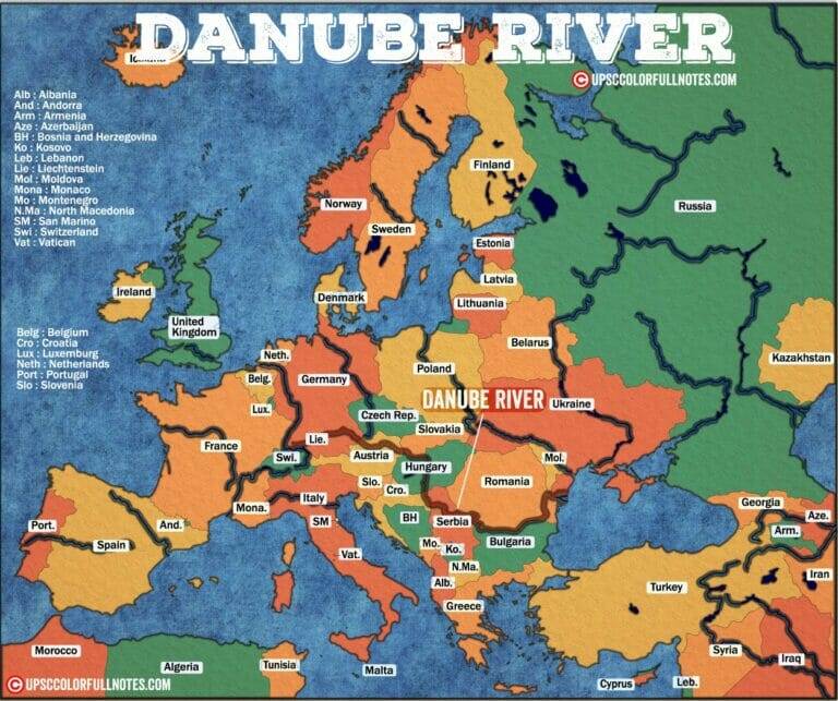 Danube River Map