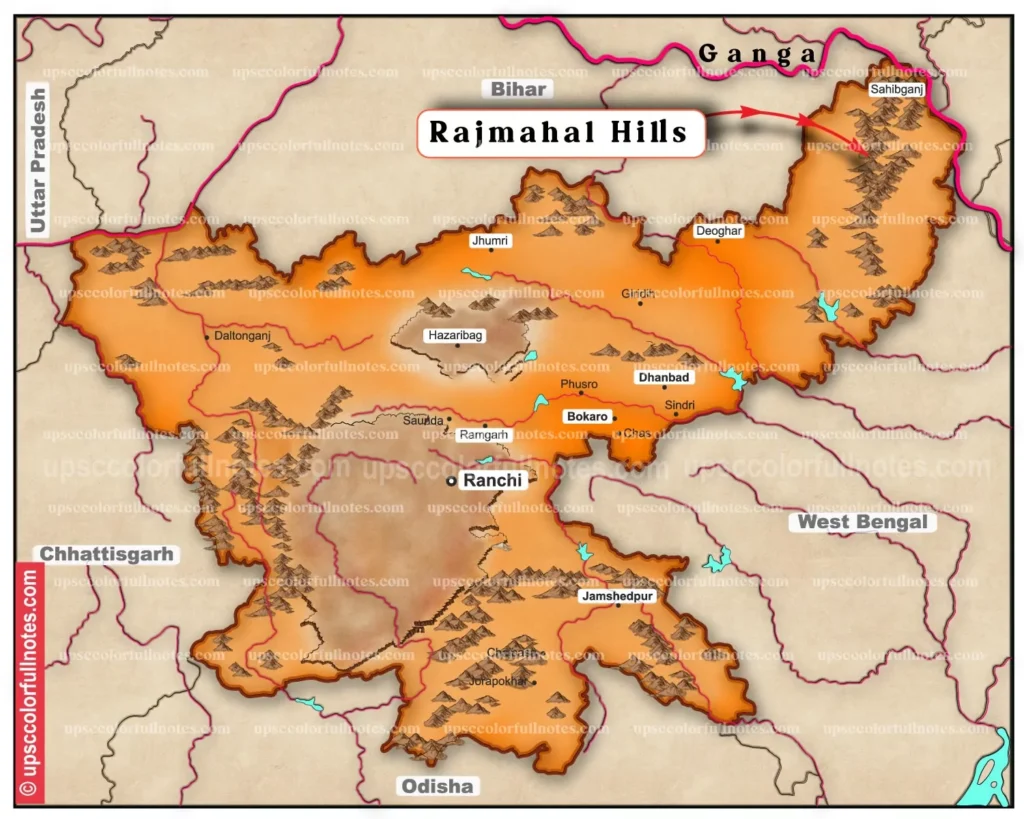 rajmahal hills map