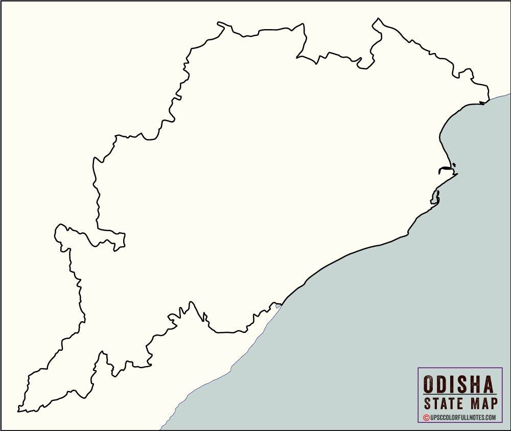 Full Hd Odhisa Map outline