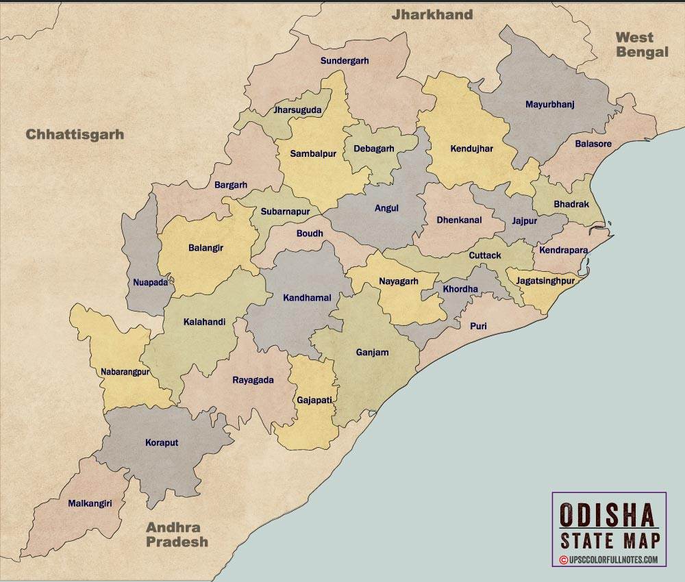 Odisha Map