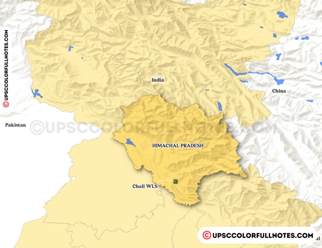 Chail Wildlife Sanctuary Map