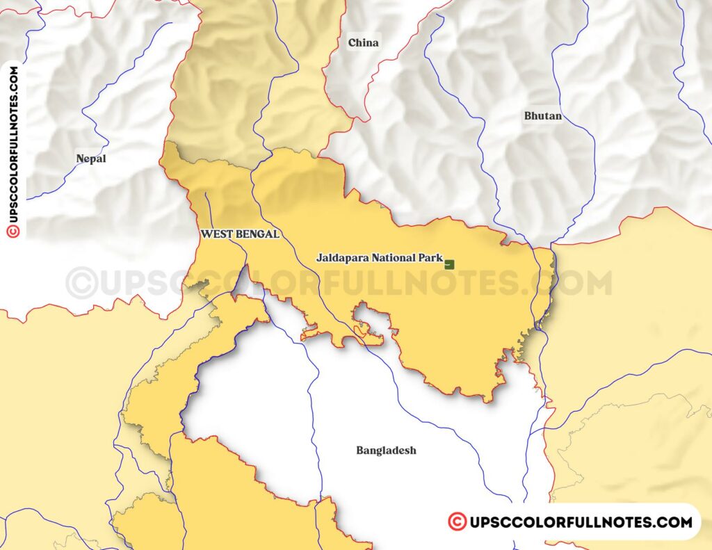 Jaldapara National Park Map
