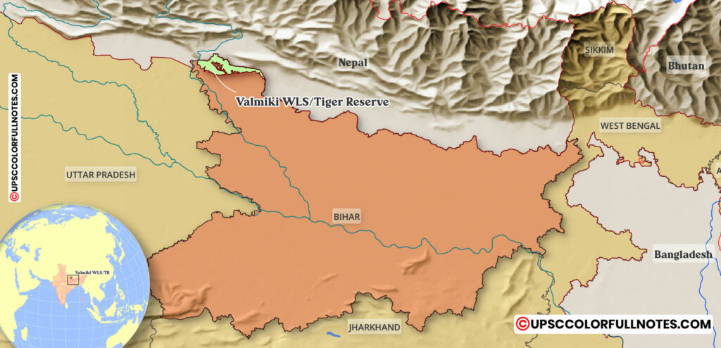 Valmiki Tiger Reserve MAP