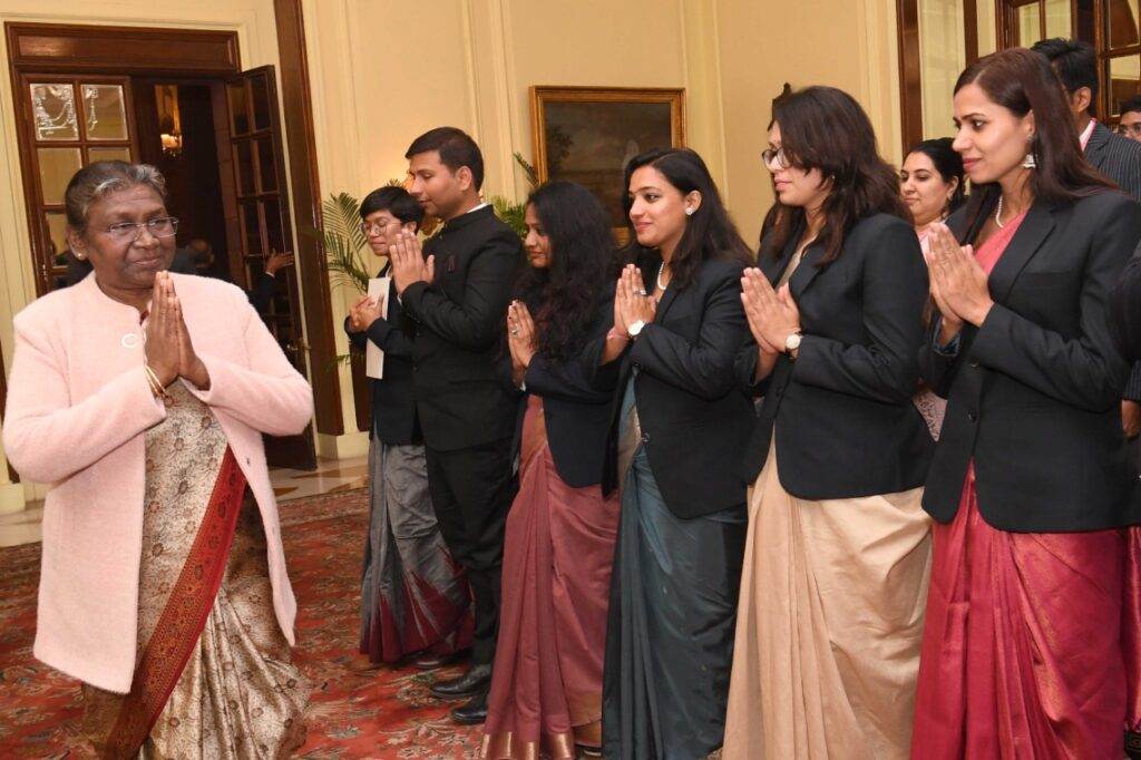 Vandna Phogat In frame with President of India