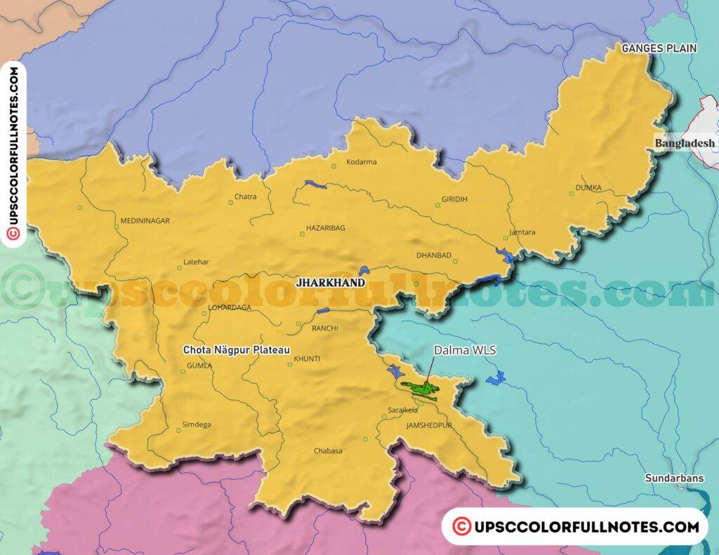 dalma wildlife sanctuary MAP