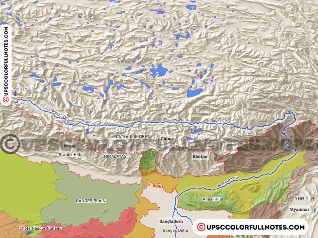siang river map
