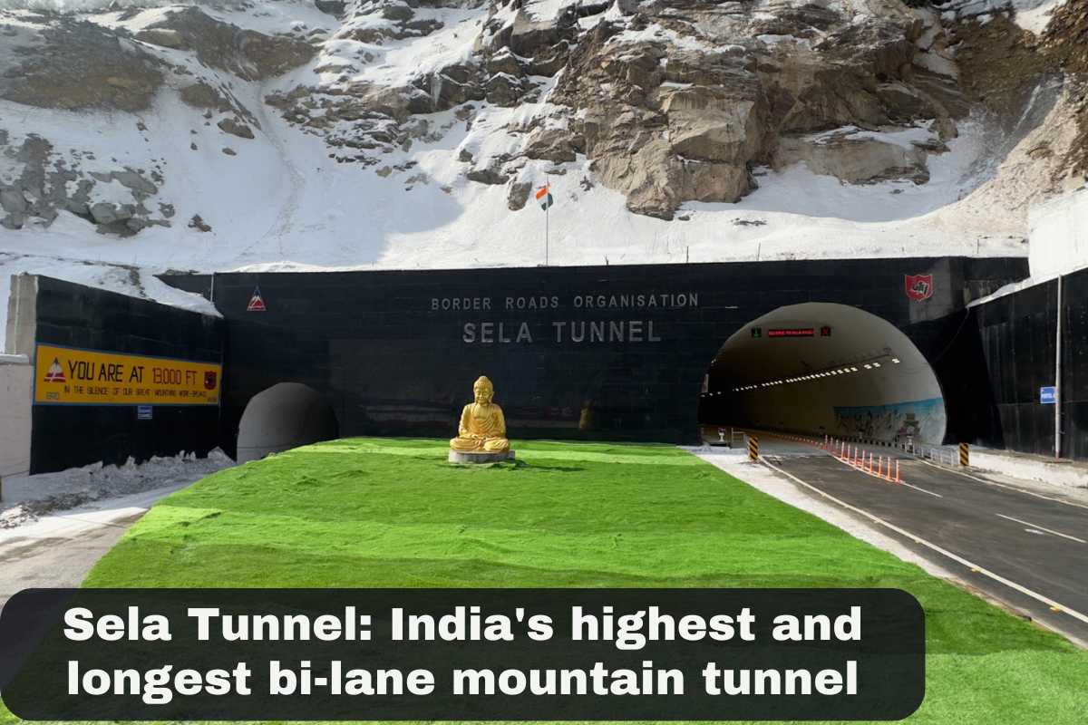 Sela Tunnel India's highest and longest bi-lane mountain tunnel